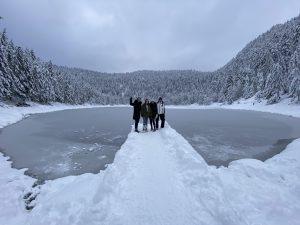 Lac des Corbeaux gelé